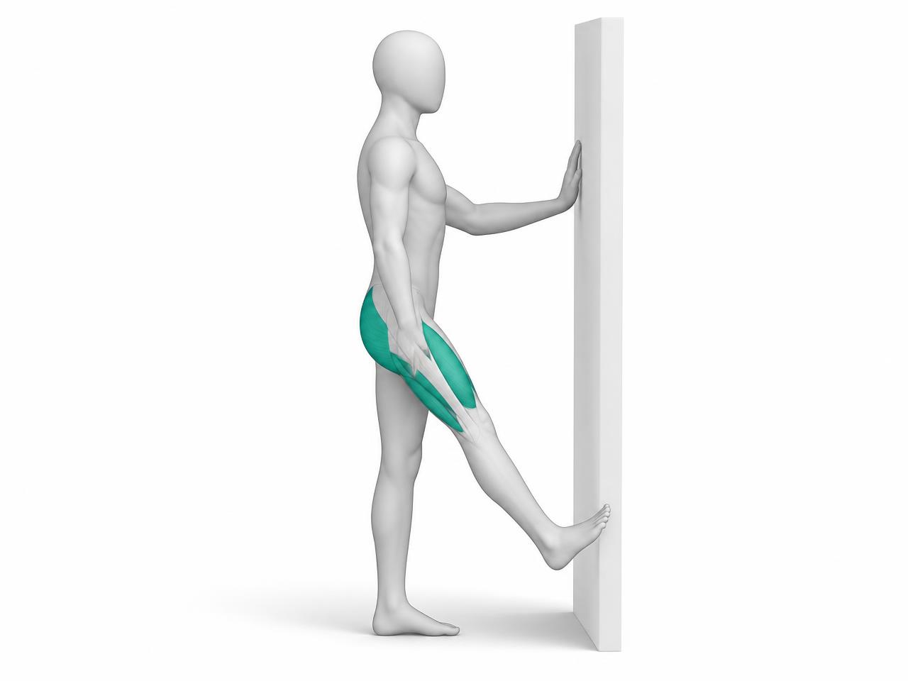 Illustration der Übung Beinpendel im Stand